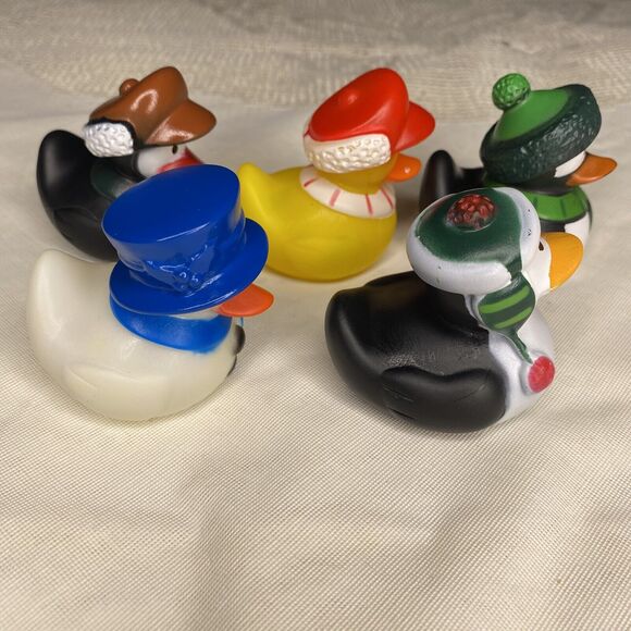 Rubber Duck Jeep Dash Ornament Cruise Ducky Ducking Christmas Holiday Winter Hat - Picture 3 of 6